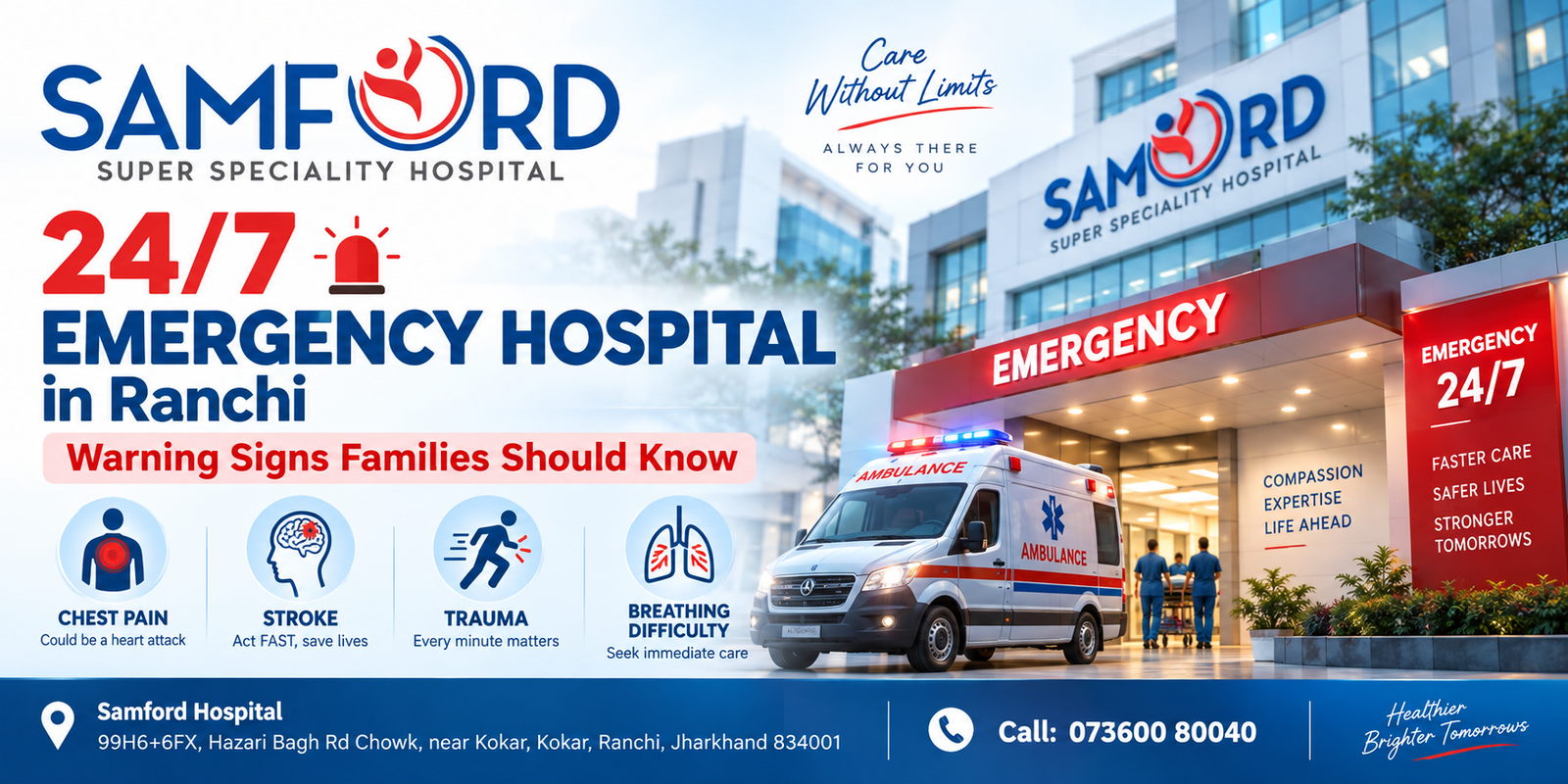 24/7 Emergency Hospital in Ranchi